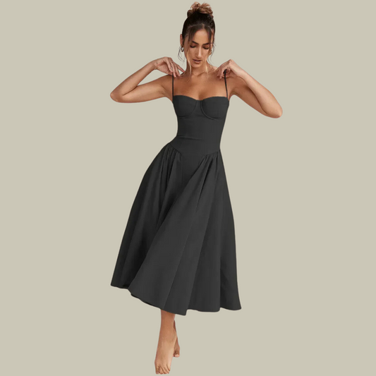 Frayra | Women's Elegant Sleeveless Corset Dress